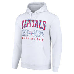 Washington Capitals Starter Retro Graphic Pullover Hoodie - White - NHL