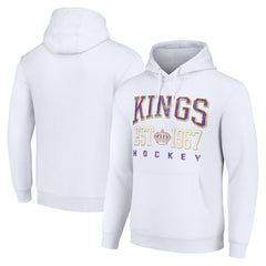Los Angeles Kings Starter Retro Graphic Pullover Hoodie - White - NHL
