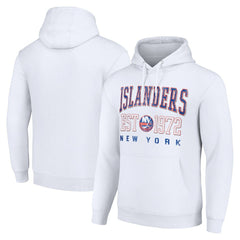 New York Islanders Starter Retro Graphic Pullover Hoodie - White - NHL