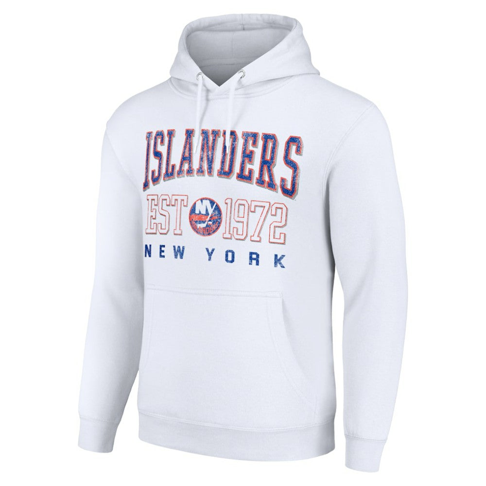 New York Islanders Starter Retro Graphic Pullover Hoodie - White - NHL