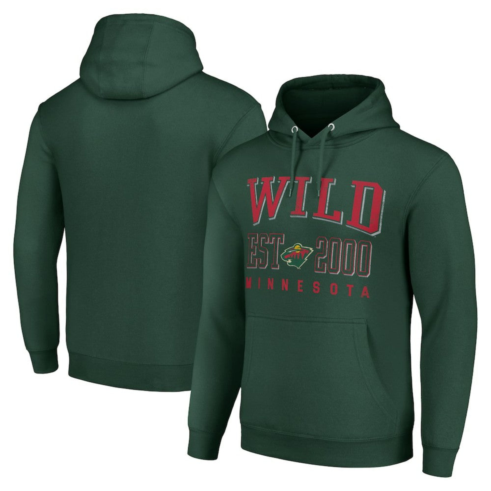 Minnesota Wild Starter Graphic Pullover Hoodie - Green - NHL