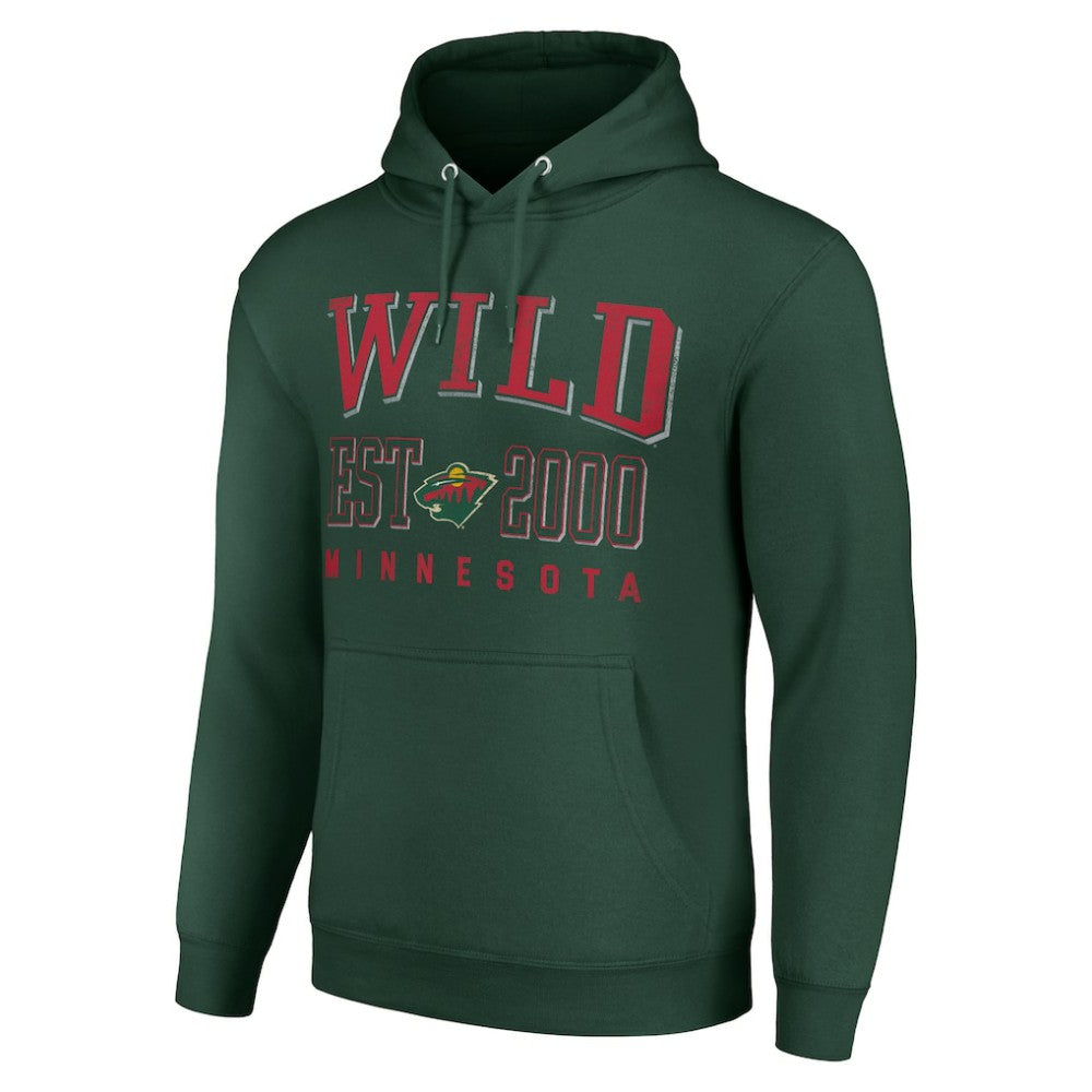 Minnesota Wild Starter Graphic Pullover Hoodie - Green - NHL
