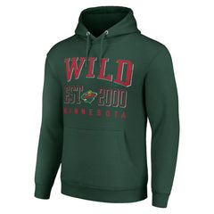 Minnesota Wild Starter Graphic Pullover Hoodie - Green - NHL