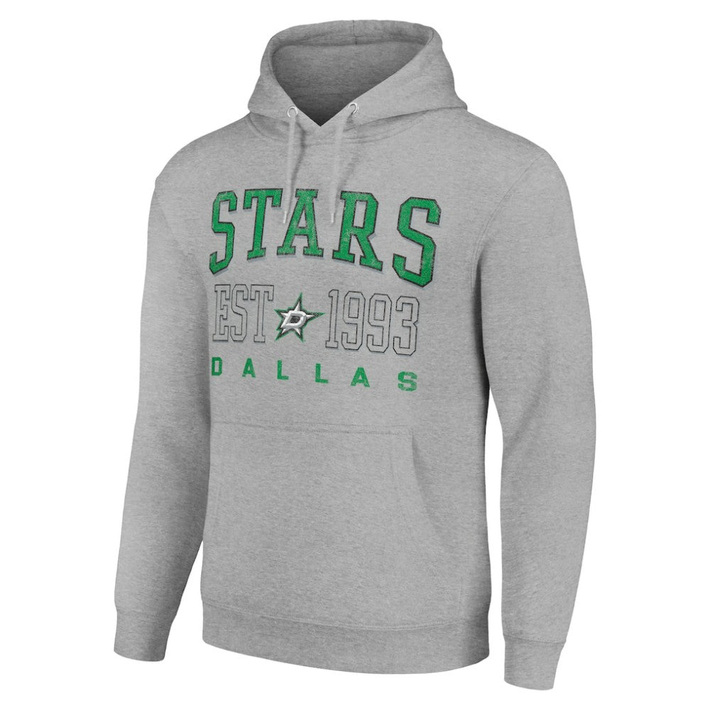 Dallas Stars Starter Graphic Pullover Hoodie - Heather Gray - NHL