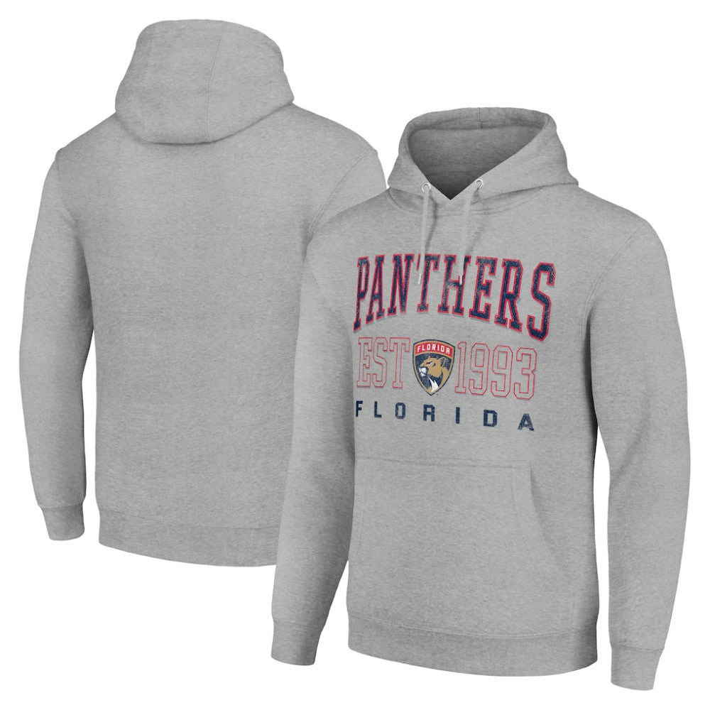 Florida Panthers Starter Graphic Pullover Hoodie - Heather Gray - NHL