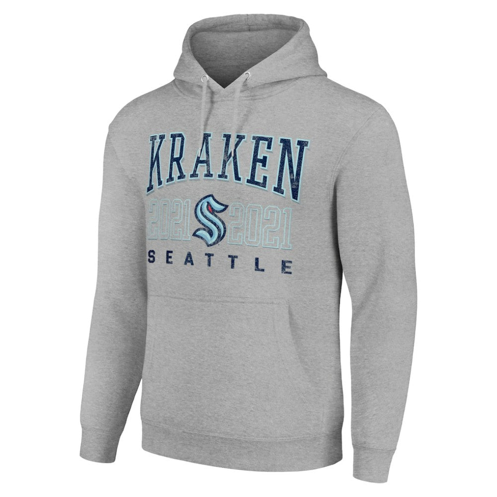 Seattle Kraken Starter Graphic Pullover Hoodie - Heather Gray - NHL
