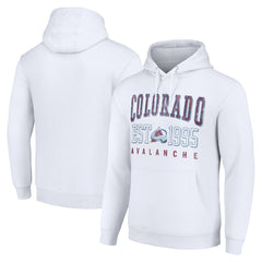 Colorado Avalanche Starter Graphic Pullover Hoodie - White - NHL