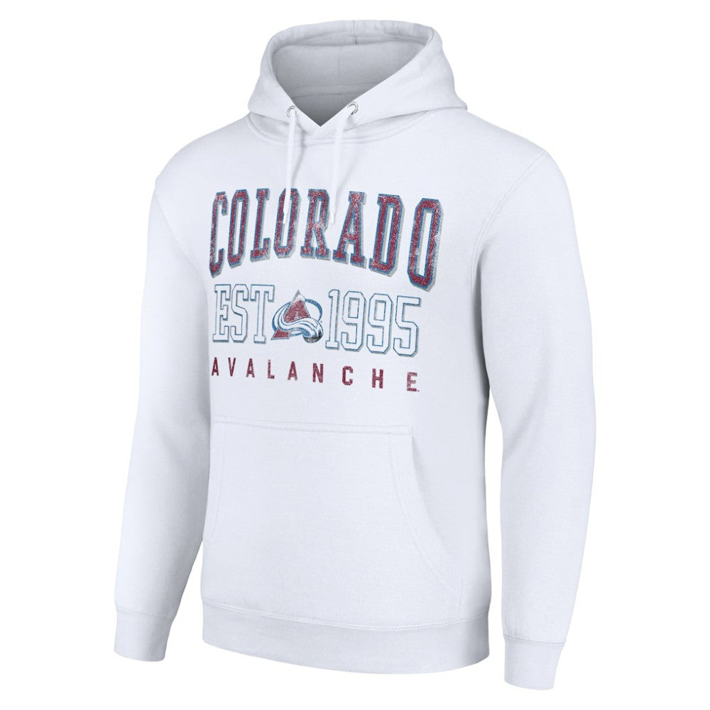 Colorado Avalanche Starter Graphic Pullover Hoodie - White - NHL