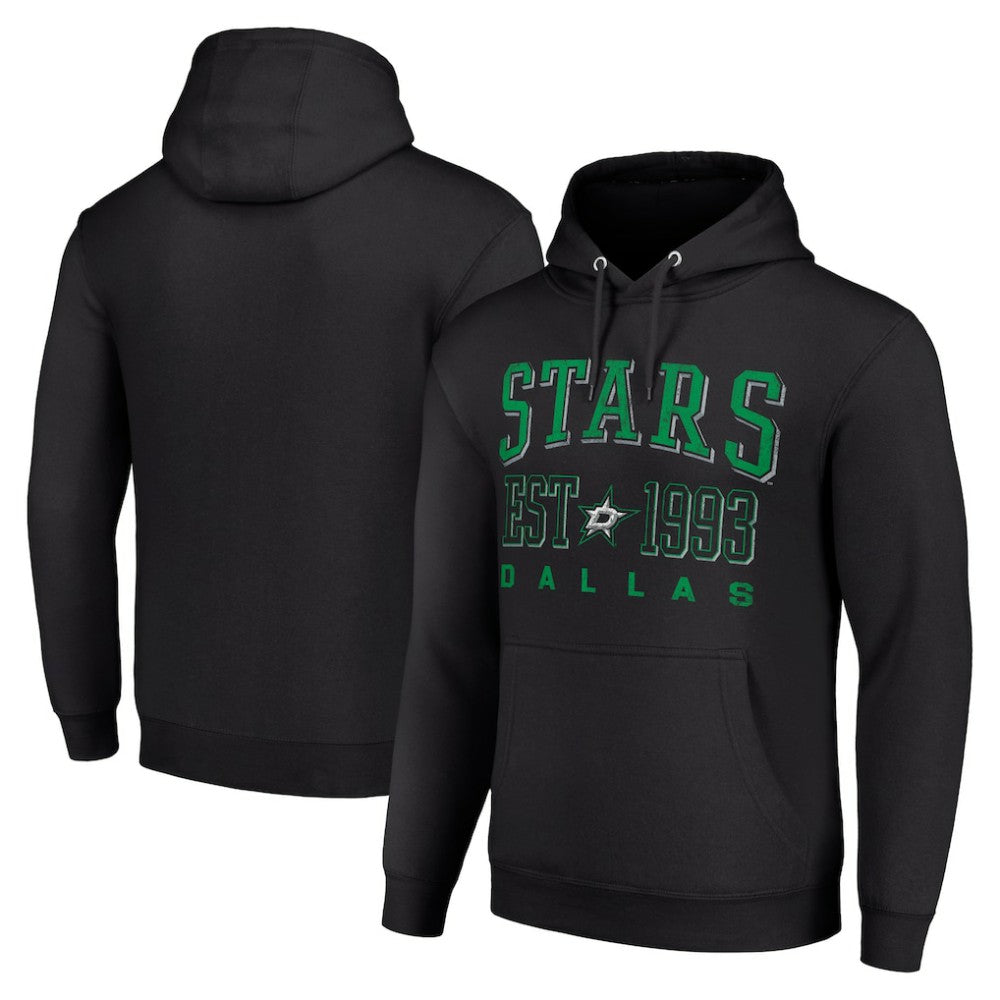 Dallas Stars Starter Graphic Pullover Hoodie - Black - NHL