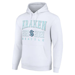 Seattle Kraken Starter Graphic Pullover Hoodie - White - NHL