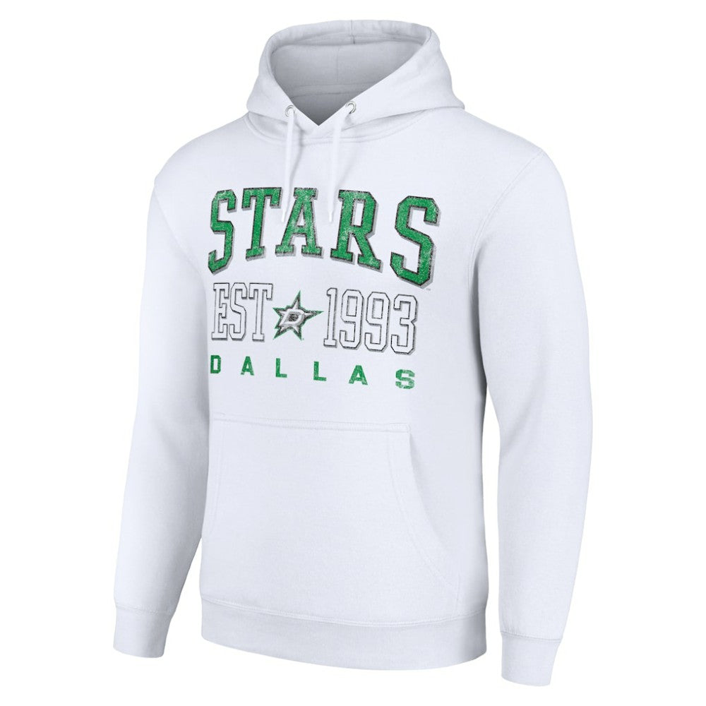 Dallas Stars Starter Graphic Pullover Hoodie - White - NHL