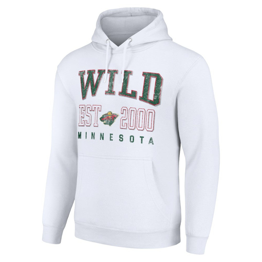 Minnesota Wild Starter Graphic Pullover Hoodie - White - NHL