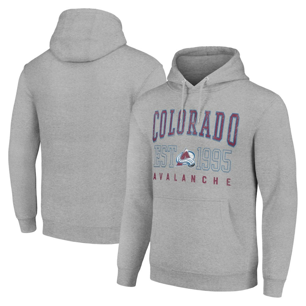 Colorado Avalanche Starter Graphic Pullover Hoodie - Heather Gray - NHL