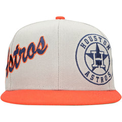 Houston Astros Mitchell & Ness Knock Out Panel Snapback Hat - MLB