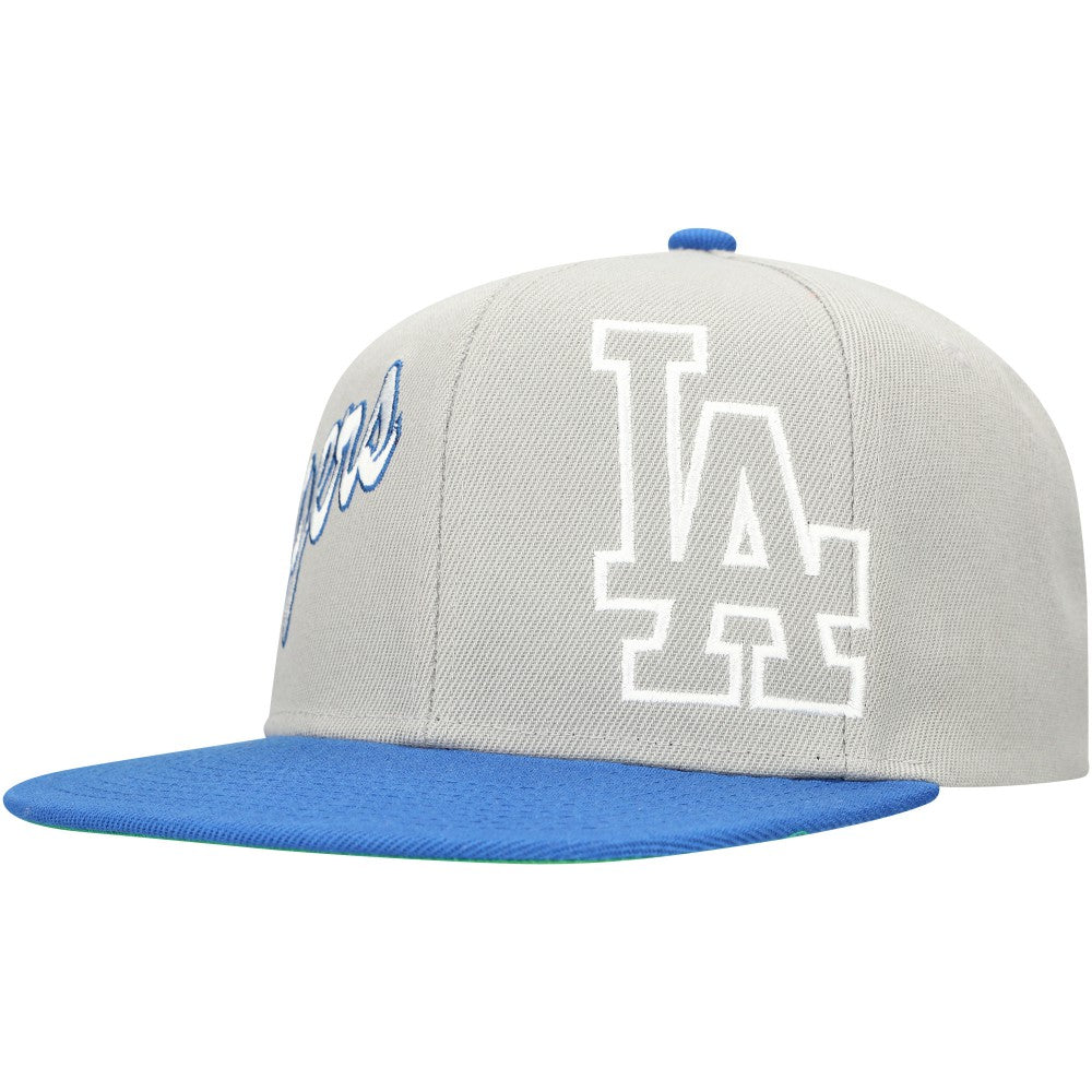 Los Angeles Dodgers Mitchell & Ness Knock Out Panel Snapback Hat - MLB