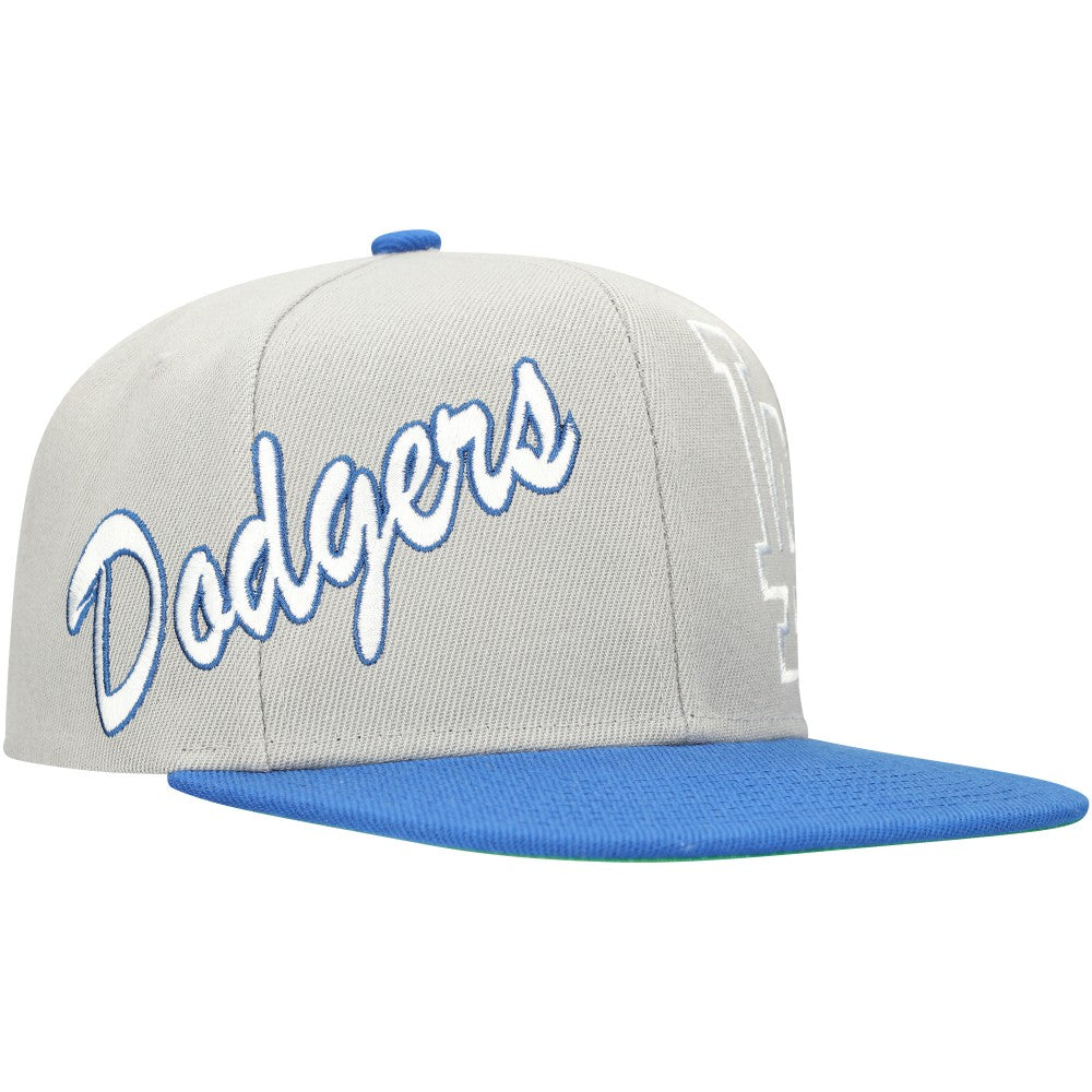 Los Angeles Dodgers Mitchell & Ness Knock Out Panel Snapback Hat - MLB