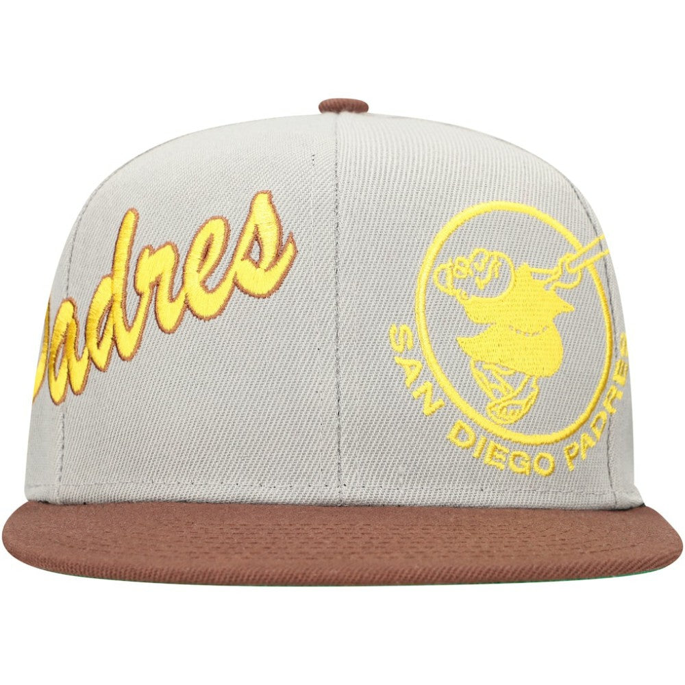 San Diego Padres Mitchell & Ness Knock Out Panel Snapback Hat - MLB