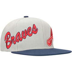 Atlanta Braves Mitchell & Ness Knock Out Panel Snapback Hat - MLB