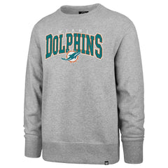 Miami Dolphins '47 Varsity Block Headline Pullover Sweatshirt Gray | 47 brand