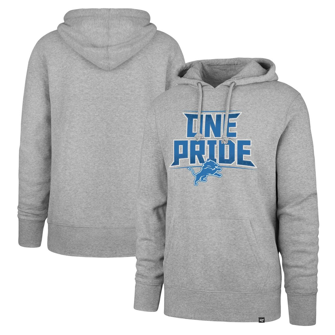 Detroit Lions '47 Regional Headline Pullover Hoodie Gray | 47 brand