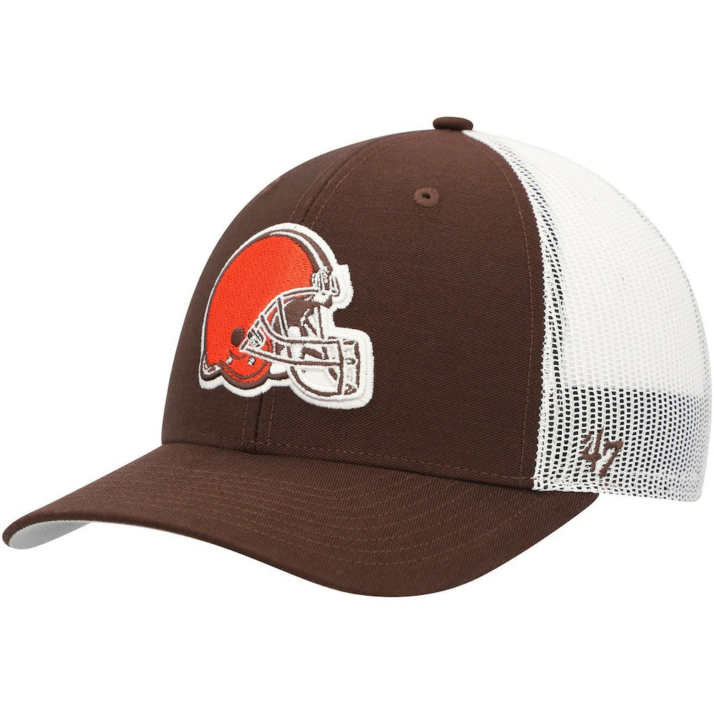 Cleveland Browns '47 Trucker Snapback Hat Brown/White | 47 brand