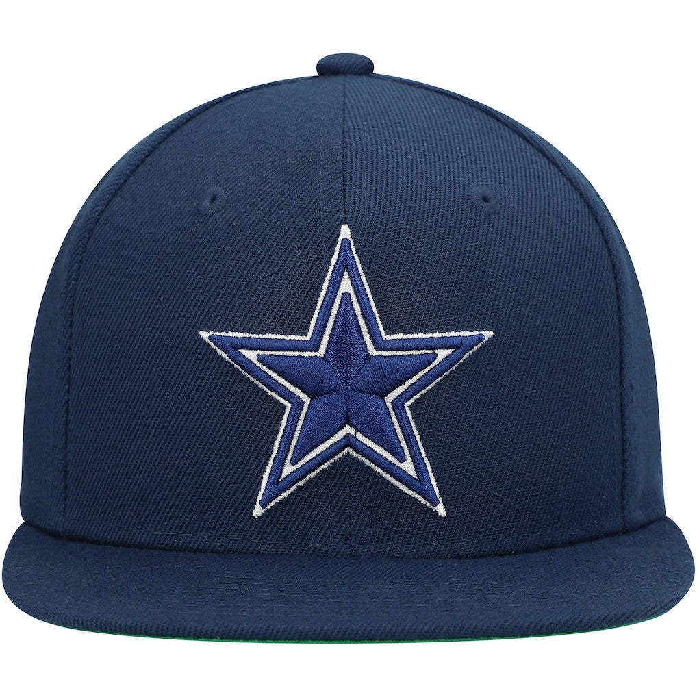 Dallas Cowboys Youth Team Ground Snapback Hat Navy | Mitchell & Ness