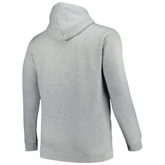 Charlotte Hornets Hardwood Classics Big & Tall Pullover Hoodie Heather Gray - NBA
