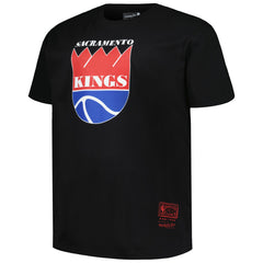 Sacramento Kings Big & Tall Hardwood Classics Vintage Logo T-Shirt Black - NBA