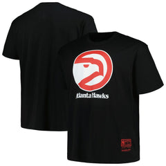 Atlanta Hawks Big & Tall Hardwood Classics Vintage Logo T-Shirt Black - NBA