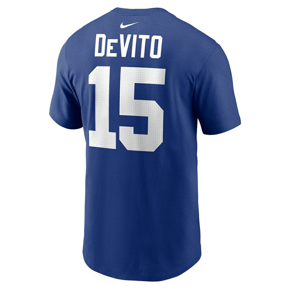 Tommy DeVito New York Giants Name & Number T-Shirt Royal | Nike for Sale