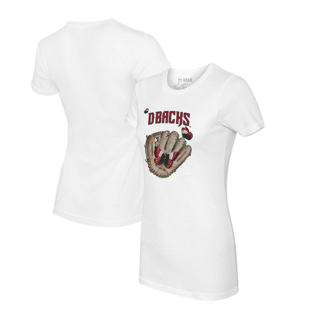 Arizona Diamondbacks Tiny Turnip Women's Butterfly Glove T-Shirt - MLB