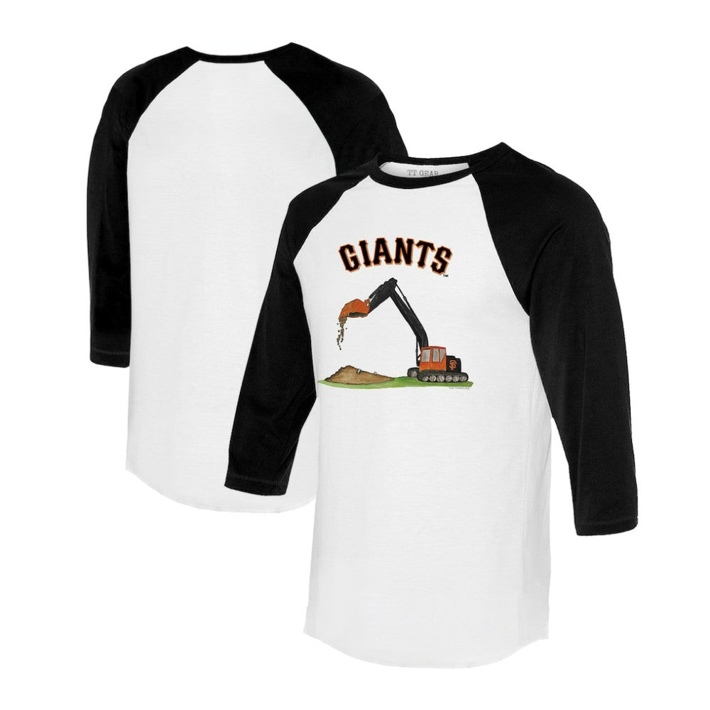 San Francisco Giants Tiny Turnip Unisex Excavator 3/4-Sleeve Raglan T-Shirt - MLB