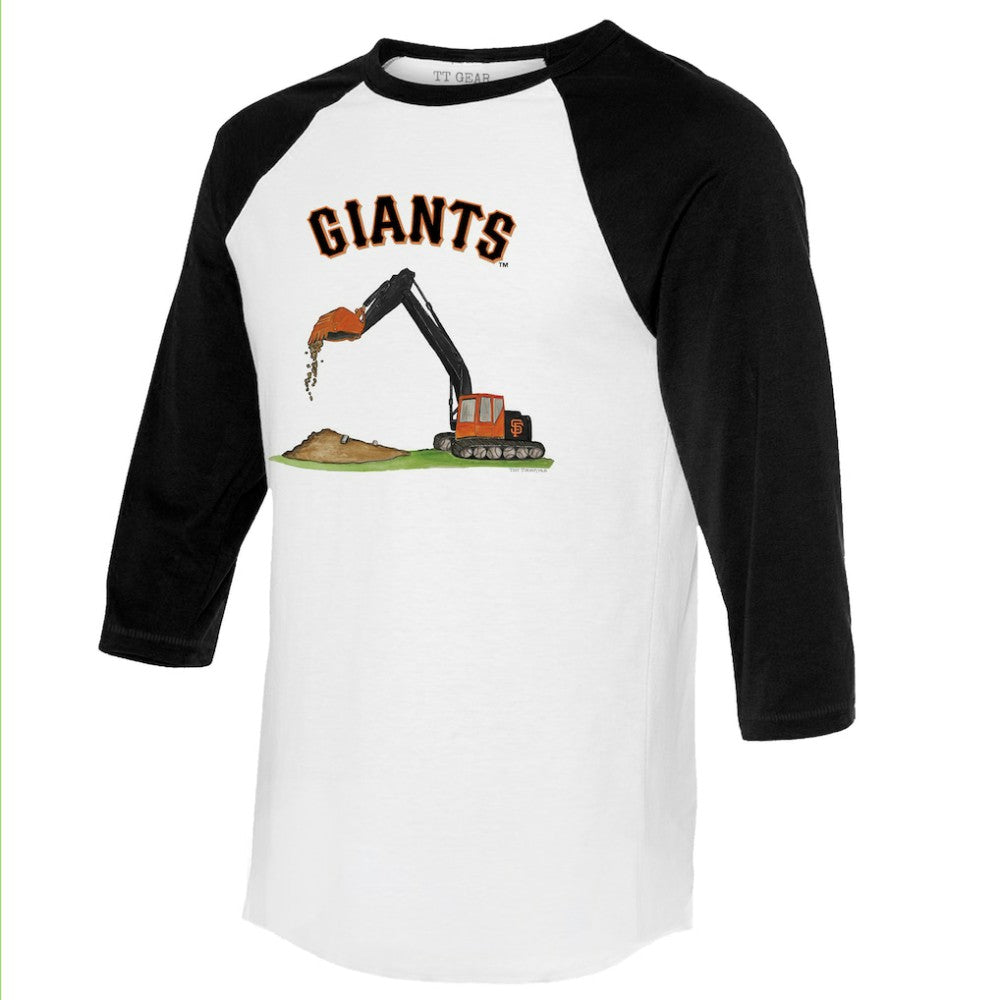 San Francisco Giants Tiny Turnip Unisex Excavator 3/4-Sleeve Raglan T-Shirt - MLB