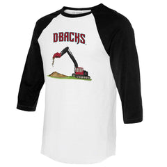 Arizona Diamondbacks Tiny Turnip Unisex Excavator 3/4-Sleeve Raglan T-Shirt - MLB