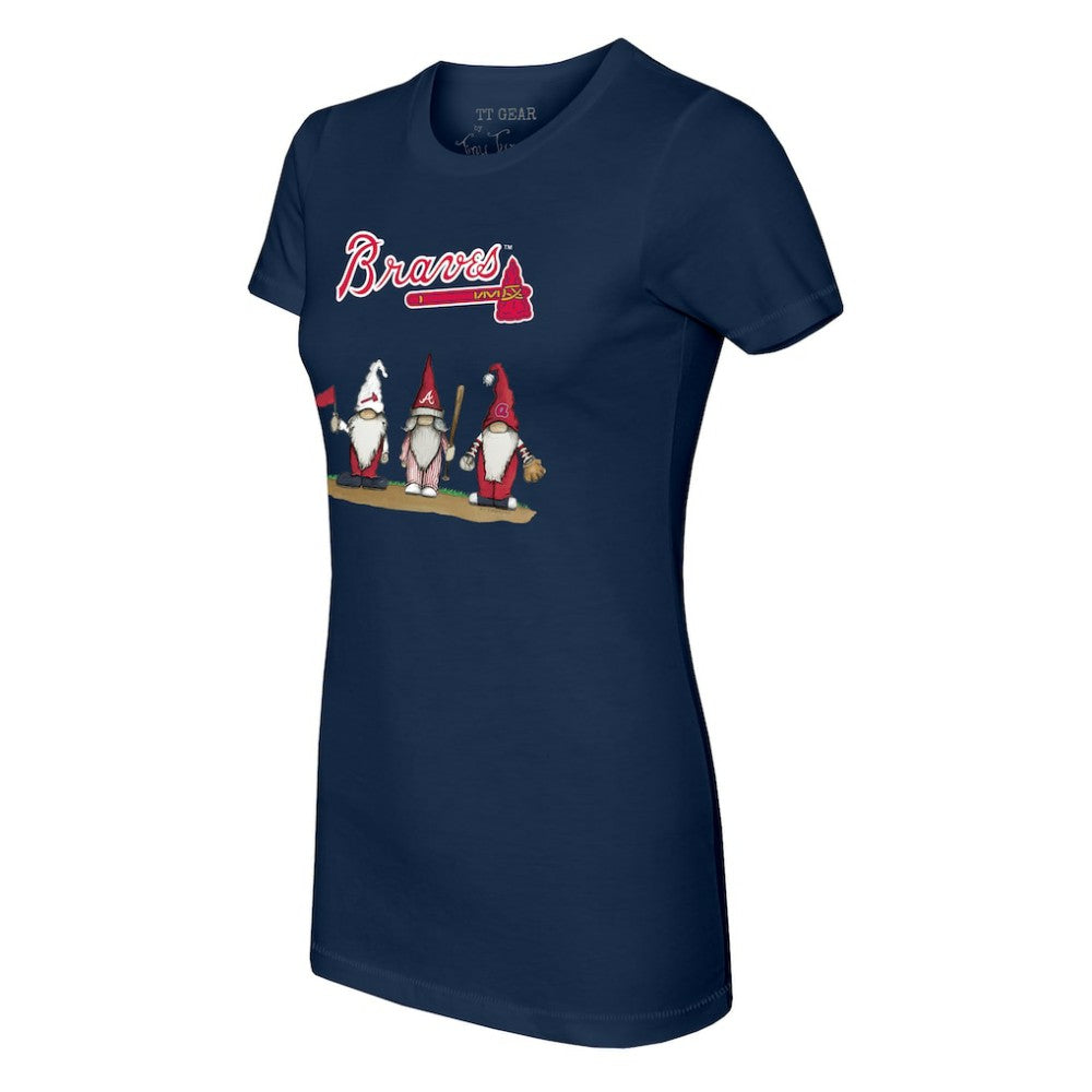 Atlanta Braves Tiny Turnip Women's Gnomes T-Shirt - MLB