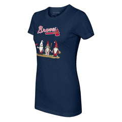 Atlanta Braves Tiny Turnip Women's Gnomes T-Shirt - MLB