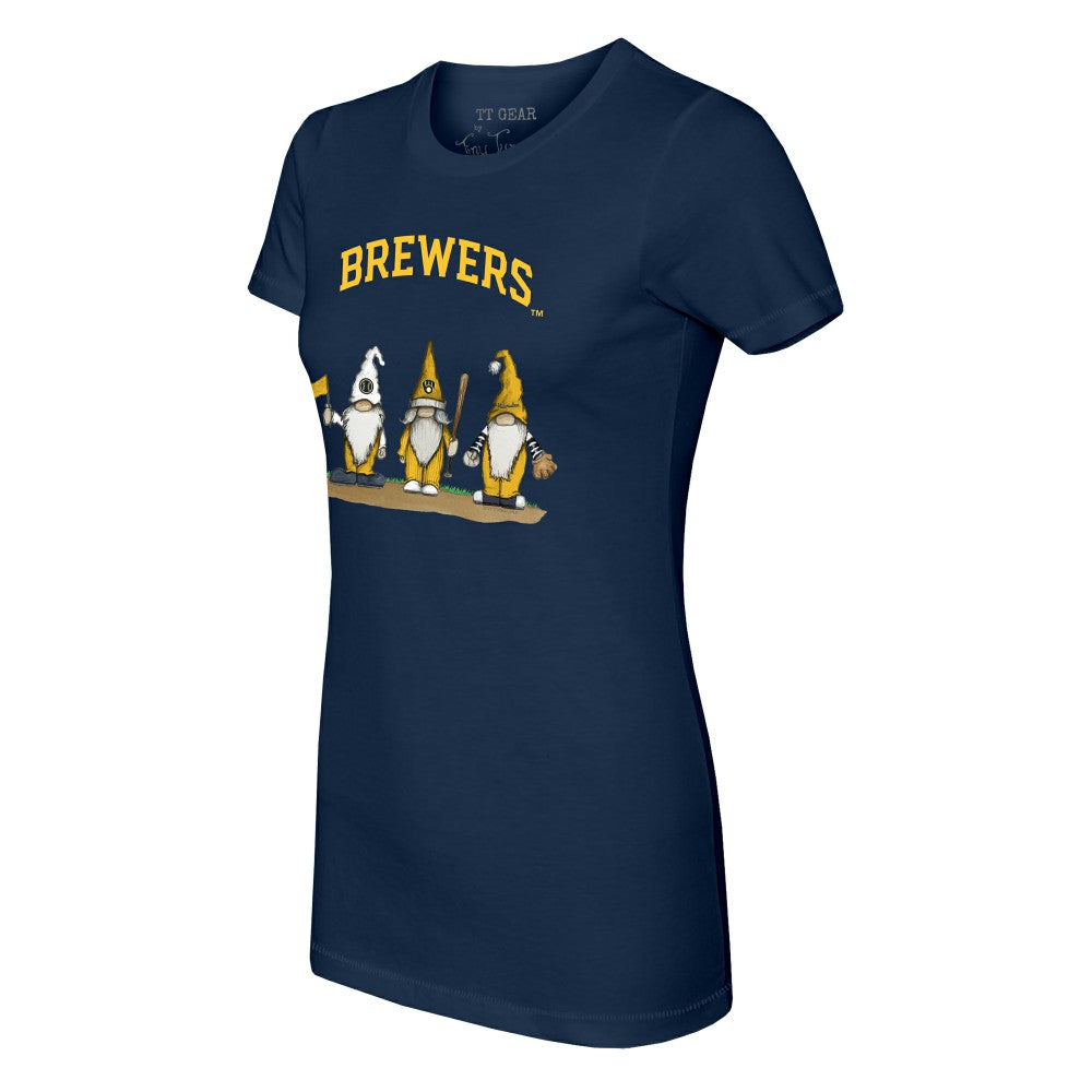 Milwaukee Brewers Tiny Turnip Women's Gnomes T-Shirt - MLB