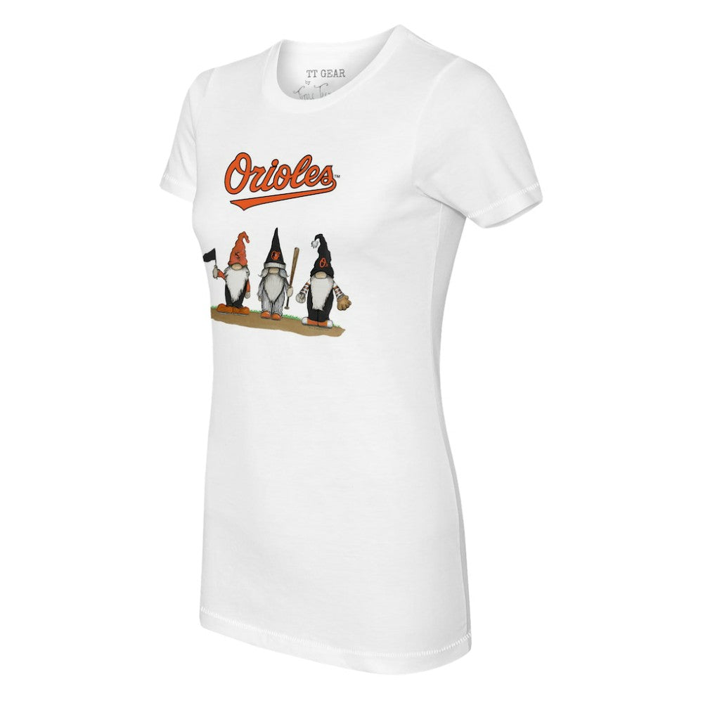 Baltimore Orioles Tiny Turnip Women's Gnomes T-Shirt - MLB