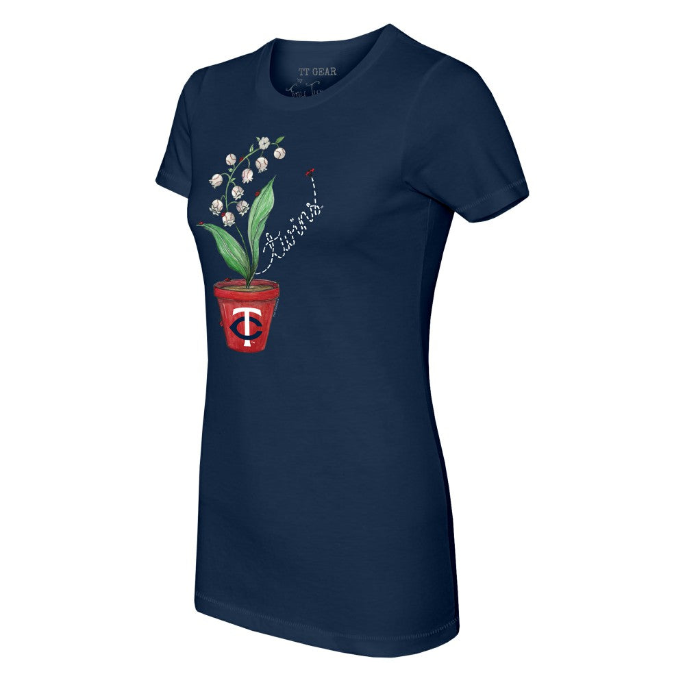 Minnesota Twins Tiny Turnip Women's Lilies & Ladybugs T-Shirt - MLB