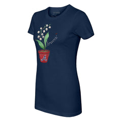 Atlanta Braves Tiny Turnip Women's Lilies & Ladybugs T-Shirt - MLB