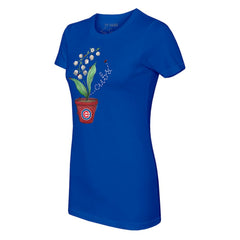 Chicago Cubs Tiny Turnip Women's Lilies & Ladybugs T-Shirt - MLB