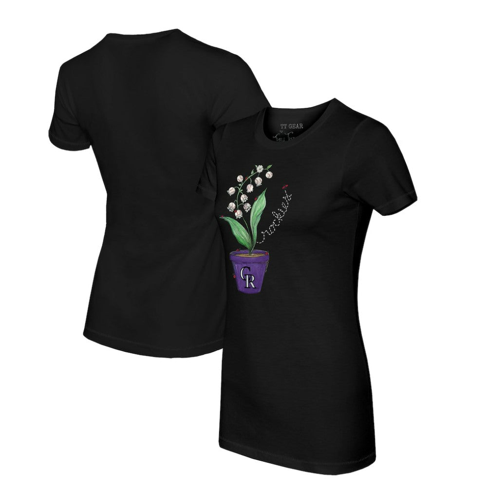 Colorado Rockies Tiny Turnip Women's Lilies & Ladybugs T-Shirt - MLB