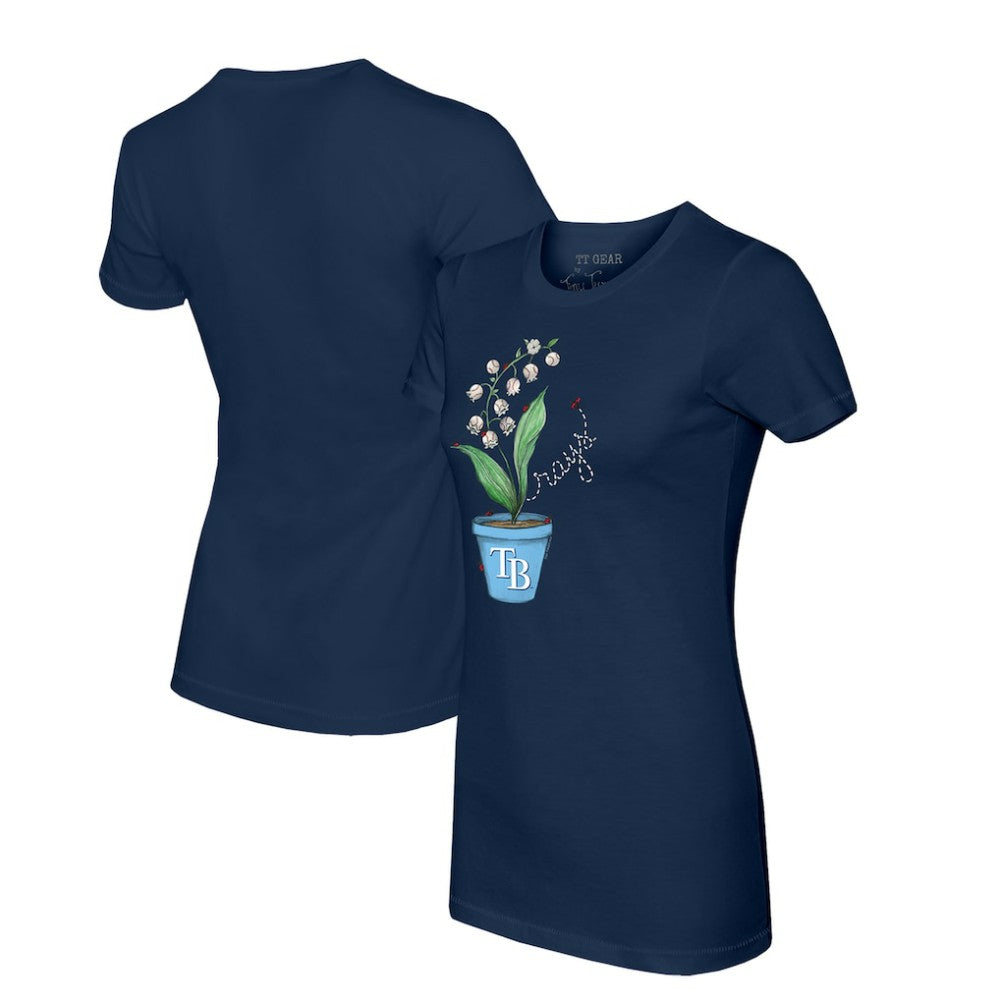 Tampa Bay Rays Tiny Turnip Women's Lilies & Ladybugs T-Shirt - MLB