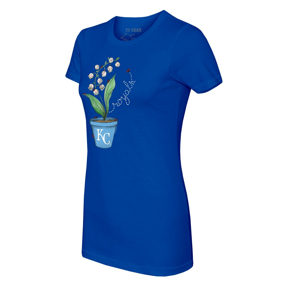 Kansas City Royals Tiny Turnip Women's Lilies & Ladybugs T-Shirt - MLB