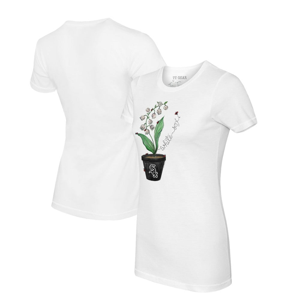 Chicago White Sox Tiny Turnip Women's Lilies & Ladybugs T-Shirt - MLB