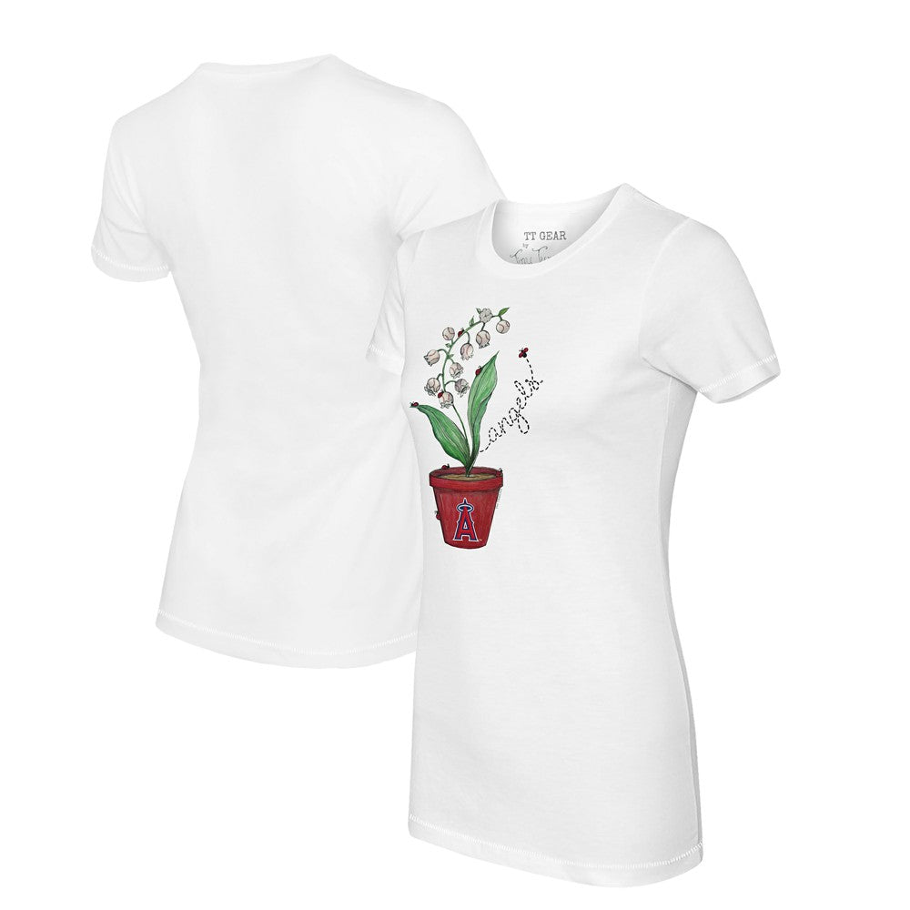 Los Angeles Angels Tiny Turnip Women's Lilies & Ladybugs T-Shirt - MLB