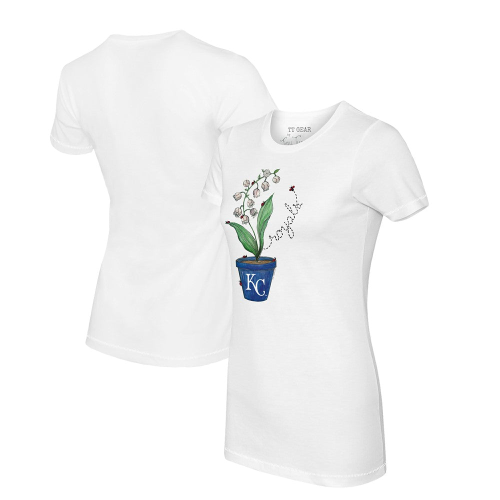 Kansas City Royals Tiny Turnip Women's Lilies & Ladybugs T-Shirt - MLB