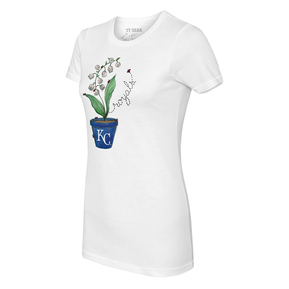 Kansas City Royals Tiny Turnip Women's Lilies & Ladybugs T-Shirt - MLB