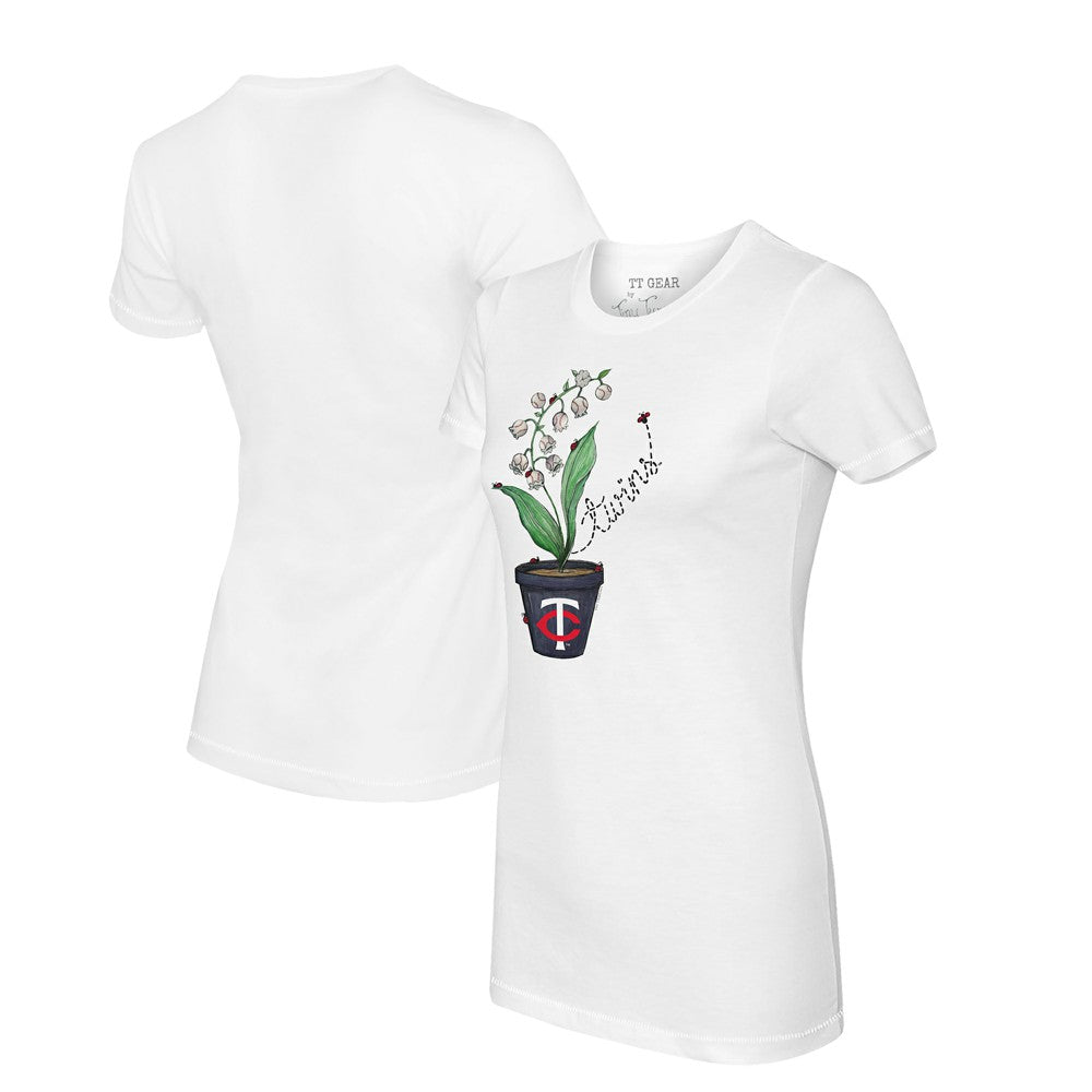 Minnesota Twins Tiny Turnip Women's Lilies & Ladybugs T-Shirt - MLB