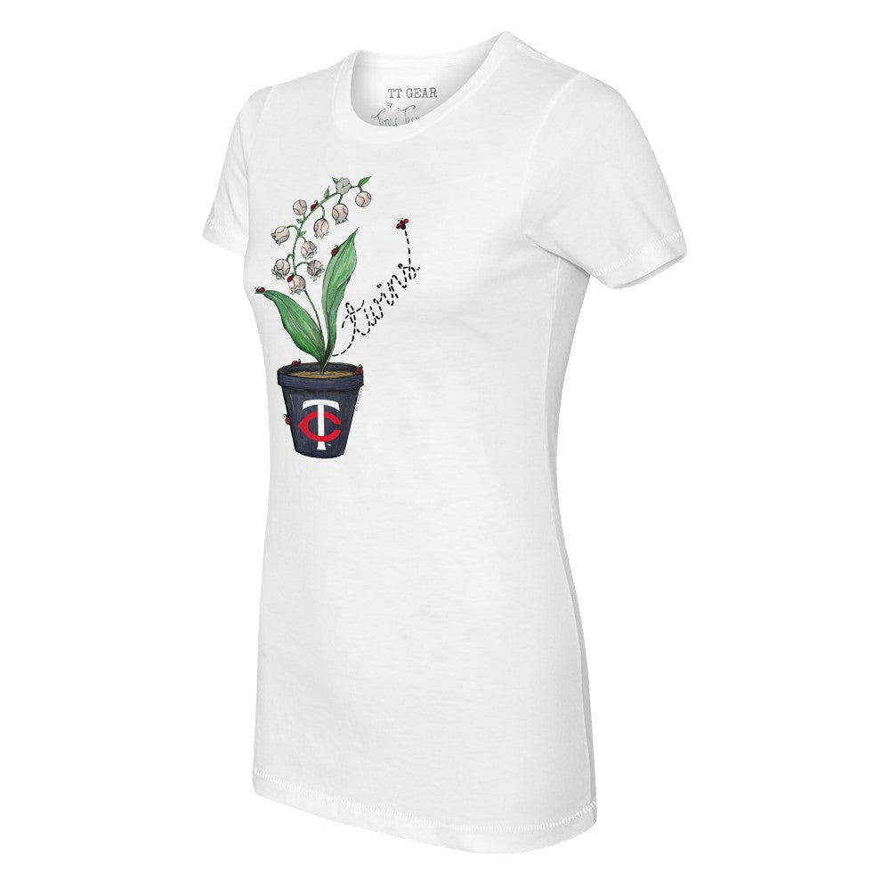 Minnesota Twins Tiny Turnip Women's Lilies & Ladybugs T-Shirt - MLB